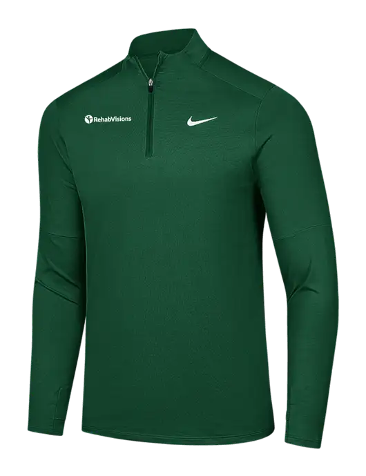 Nike Dark Green Dri-FIT Element 1/2-Zip Pullover w/RehabVisions POST Logo