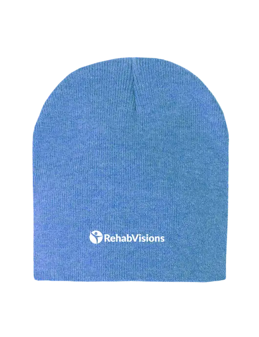 Royal Heather Element Knit Beanie w/RehabVisions POST Logo
