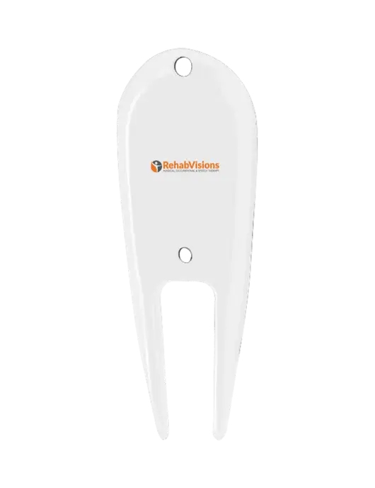 White Divot Tool w/RehabVisions POST Logo