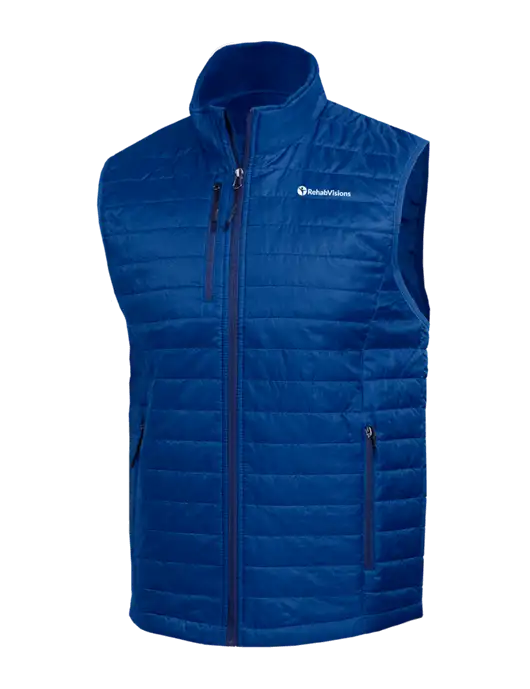 Packable Royal Puffy Vest w/RehabVisions POST Logo