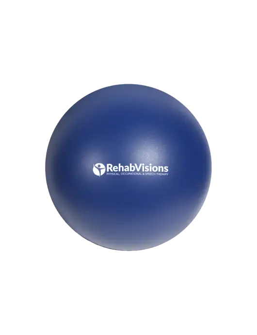 Navy Blue Stress Reliever Ball w/RehabVisions POST Logo