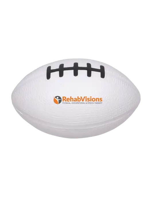 White Stress Reliever Football w/RehabVisions POST Logo