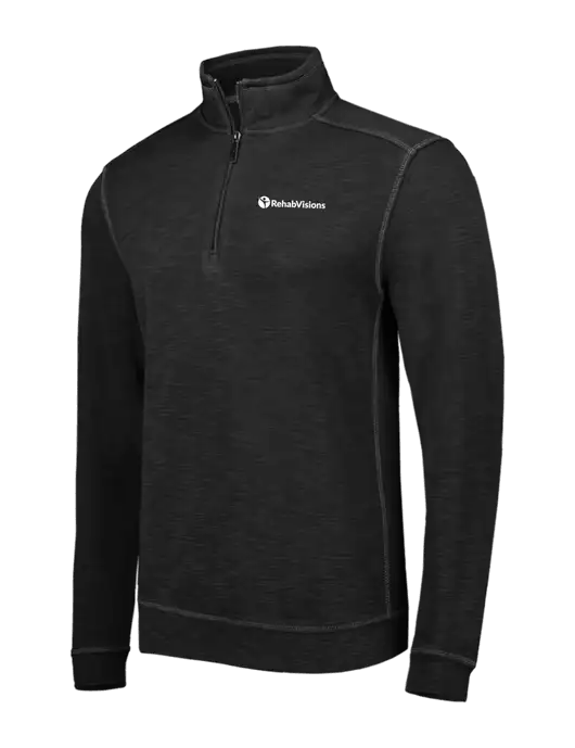 Tommy Bahama Black Tobago Bay 1/2 Zip w/RehabVisions POST Logo