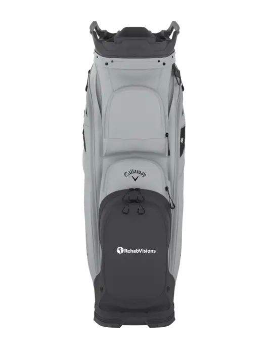 Callaway Org 14 Light Grey Cart Golf Bag  w/RehabVisions POST Logo