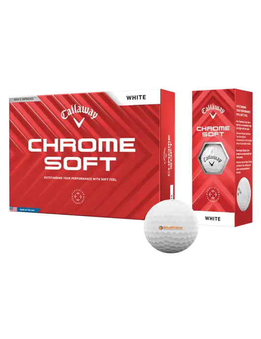 Callaway Chrome Soft Golf Balls 12/pk w/RehabVisions POST Logo