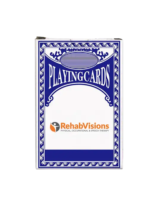 Dark Royal Blue Playing Cards w/RehabVisions POST Logo