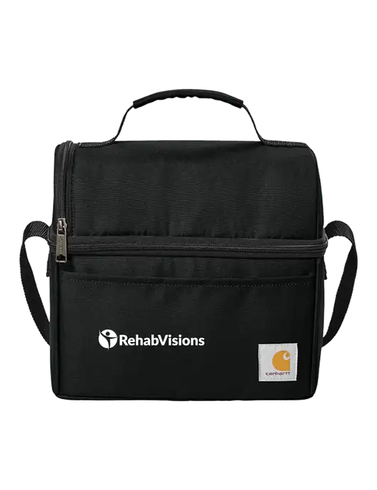 Carhartt Black Lunch 6-Can Cooler w/RehabVisions POST Logo