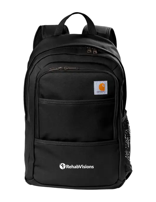 Carhartt Black Foundry Series Backpack w/RehabVisions POST Logo