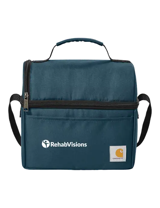 Carhartt Light Navy Lunch 6-Can Cooler w/RehabVisions POST Logo