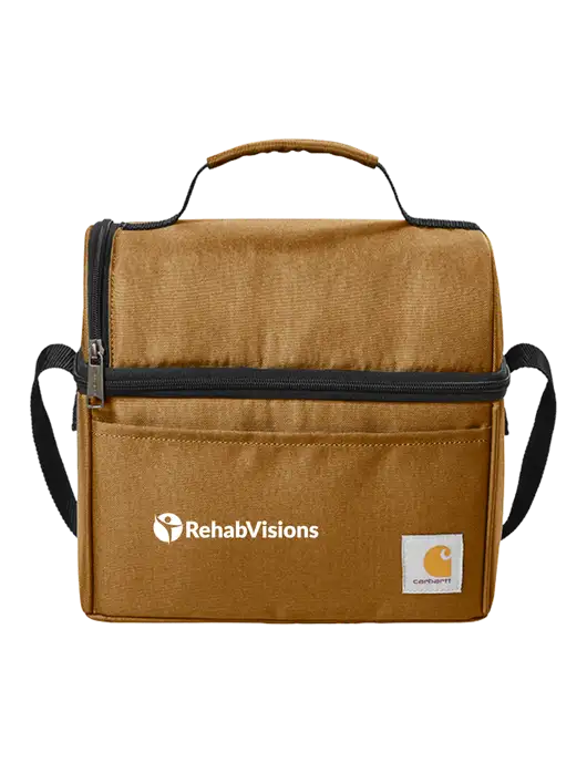 Carhartt Brown Lunch 6-Can Cooler w/RehabVisions POST Logo