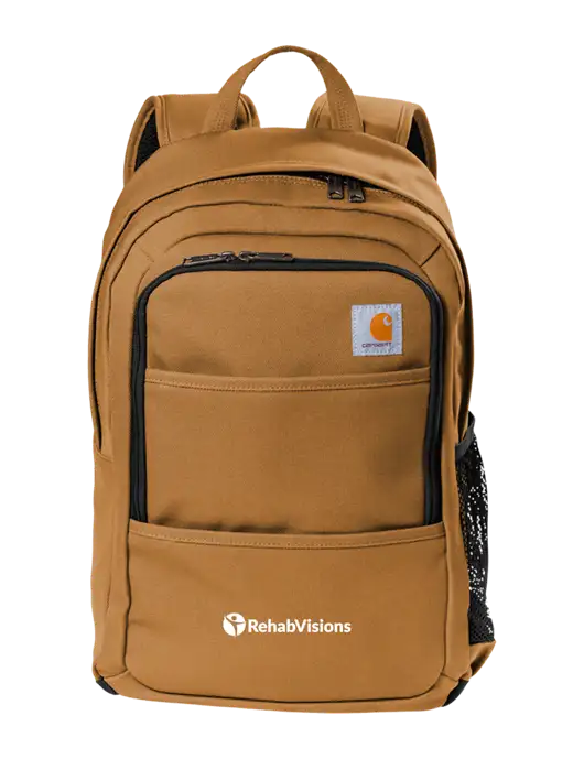 Carhartt Brown Foundry Series Backpack w/RehabVisions POST Logo