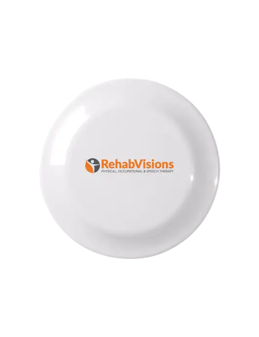 Fun White Flying Disc w/RehabVisions POST Logo