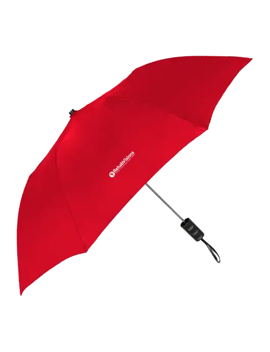 Red 42" Folding Umbrella  w/RehabVisions POST Logo