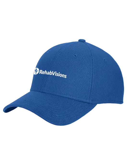 New Era Diamond Era Dark Royal Stretch Cap w/RehabVisions POST Logo