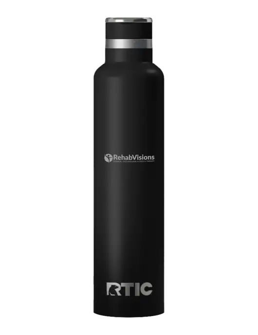RTIC Journey 26 oz Black Bottle w/RehabVisions POST Logo