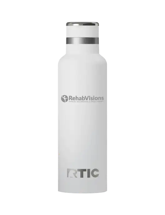 RTIC Journey 20 oz White Bottle w/RehabVisions POST Logo