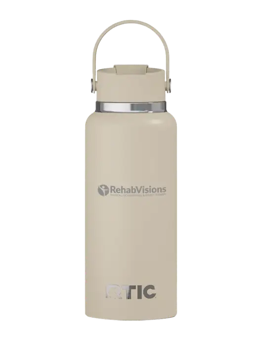 RTIC Outback 32 oz Tan Bottle w/RehabVisions POST Logo
