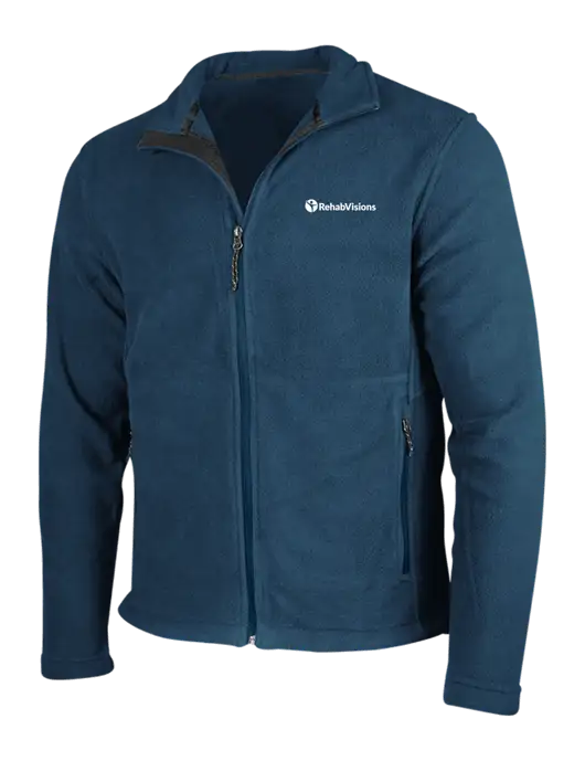 Light Navy Fleece Jacket w/RehabVisions POST Logo