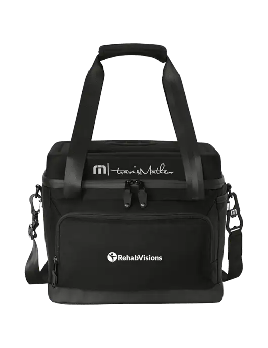 TravisMathew Black Cruise 24-Can Cooler w/RehabVisions POST Logo
