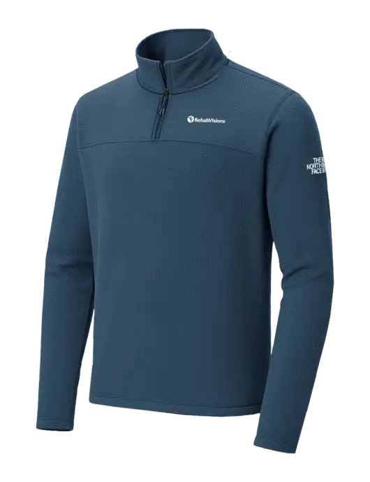 The North Face Aim 1/4-Zip Light Navy Fleece w/RehabVisions POST Logo