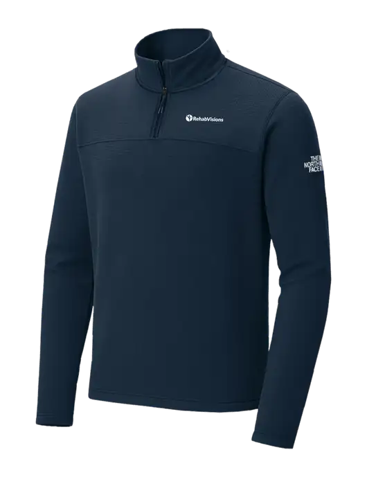 The North Face Aim 1/4-Zip Dark Navy Fleece w/RehabVisions POST Logo