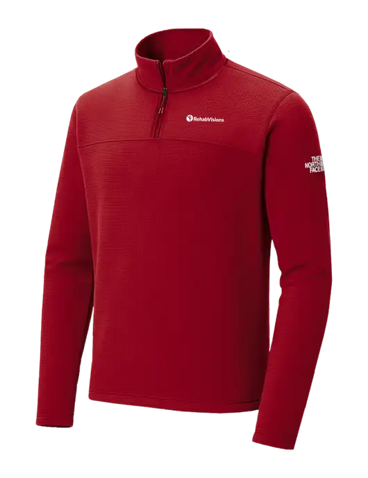 The North Face Aim 1/4-Zip Cardinal Fleece w/RehabVisions POST Logo