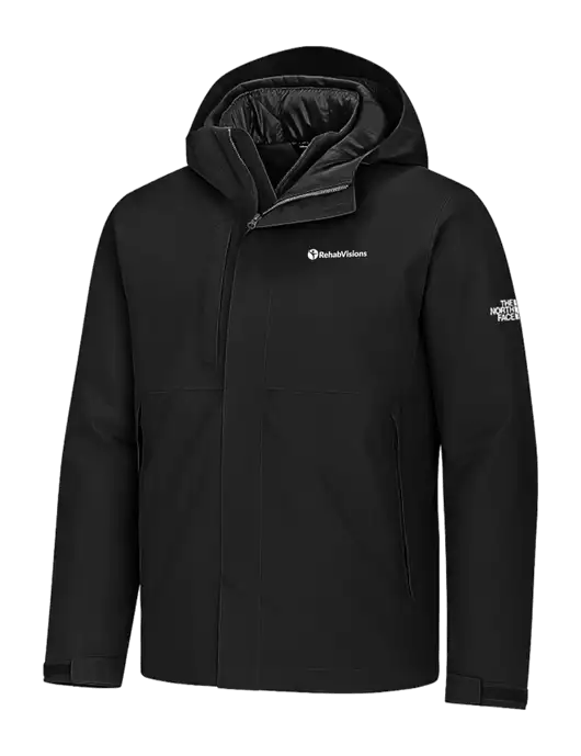 The North Face Castle Valley Triclimate 3-in-1 Black Jacket w/RehabVisions POST Logo, RehabVisions POST Logo