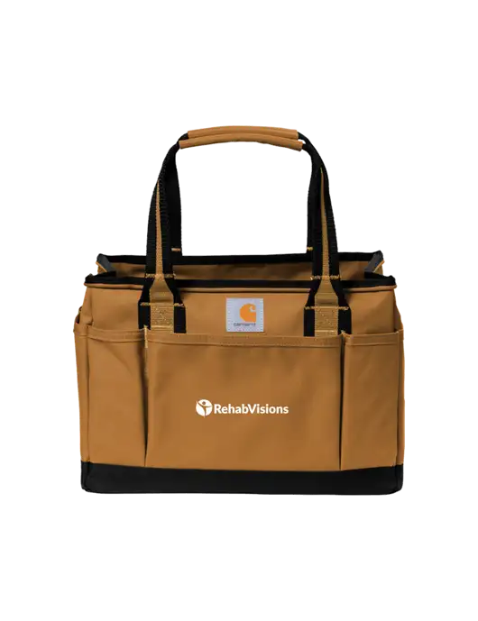 Carhartt Light Brown Utility Tote w/RehabVisions POST Logo
