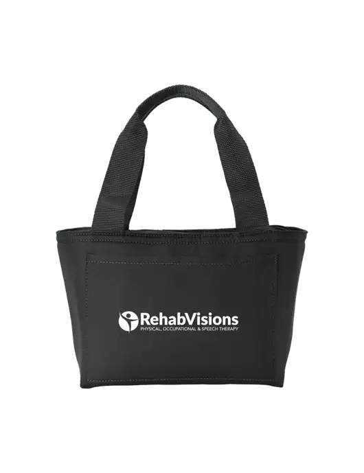 Iso Black Lunch Tote w/RehabVisions POST Logo