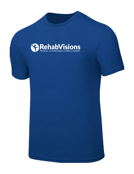 Seriously Soft Royal T-Shirt w/RehabVisions POST Logo