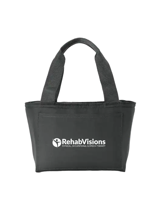 Iso Dark Grey Lunch Tote w/RehabVisions POST Logo