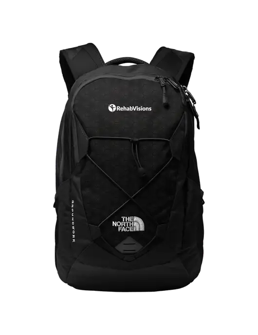 The North Face Black Groundwork Backpack w/RehabVisions POST Logo