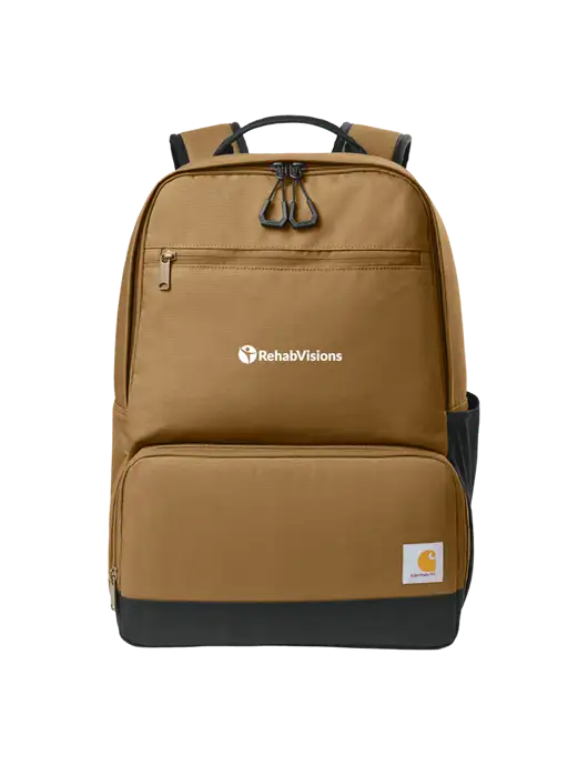 Carhartt Two-Compartment Brown Cooler Backpack w/RehabVisions POST Logo