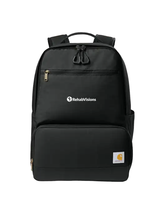 Carhartt Two-Compartment Black Cooler Backpack w/RehabVisions POST Logo