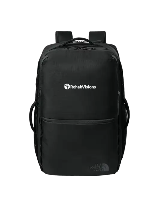 The North Face 35L Black Travel Backpack w/RehabVisions POST Logo