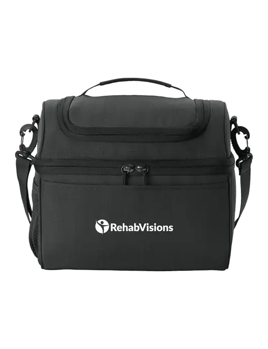 Polar Lunch Black Cooler w/RehabVisions POST Logo