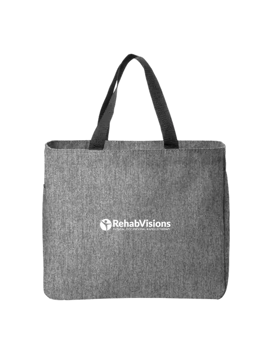Essential Medium Grey Heather Tote w/RehabVisions POST Logo