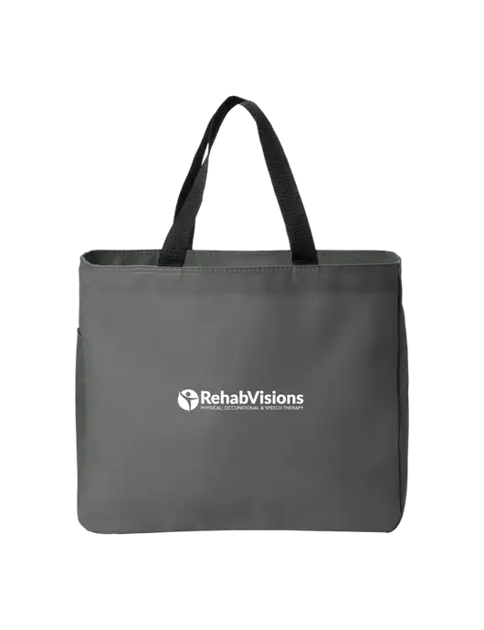 Essential Dark Grey Tote w/RehabVisions POST Logo