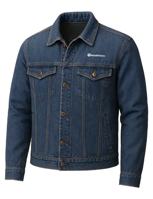 Denim Jacket w/RehabVisions POST Logo