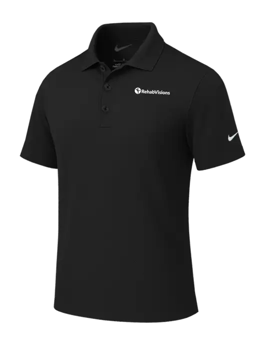 Nike Black Tech Basic Dri-FIT Polo
 w/RehabVisions POST Logo