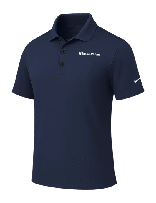 Nike Dark Navy Tech Basic Dri-FIT Polo
 w/RehabVisions POST Logo