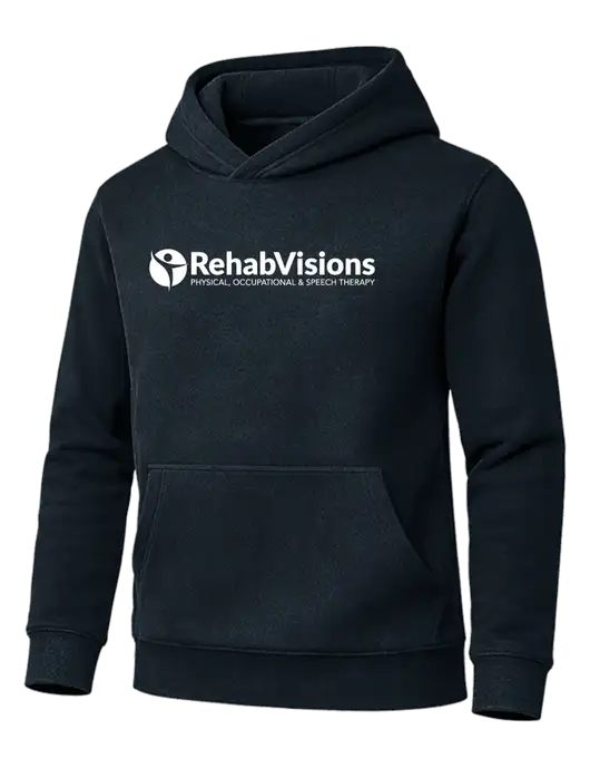 Cornerstone Dark Navy Tough Heavyweight Fleece Pullover Hoodie w/RehabVisions POST Logo