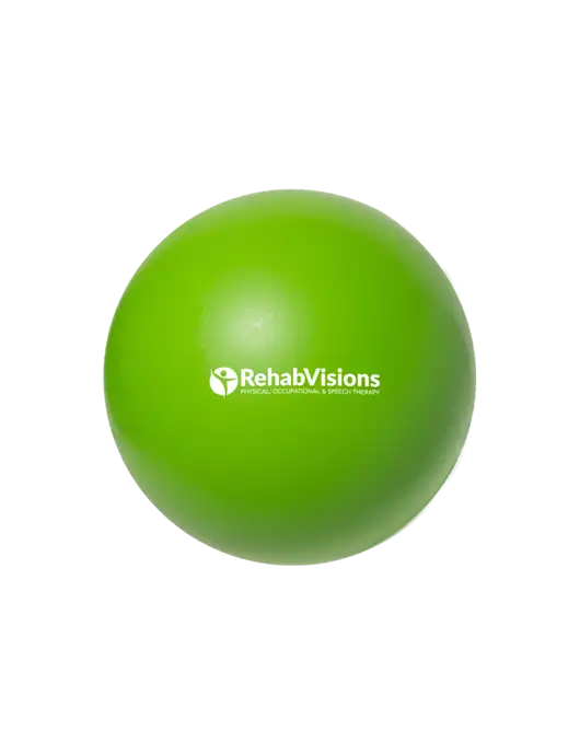 Light Kelly Stress Reliever Ball w/RehabVisions POST Logo