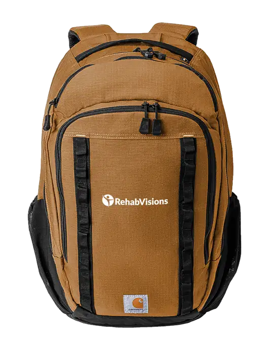 Carhartt 25L Ripstop Light Brown Backpack w/RehabVisions POST Logo