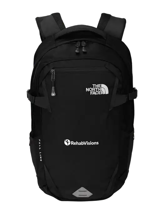 North Face Fall Line Black Backpack w/RehabVisions POST Logo