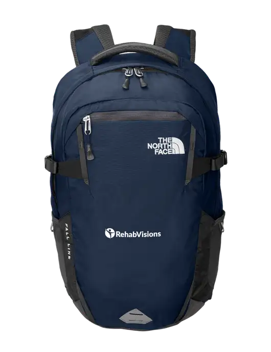 North Face Fall Line Navy and Dark Grey Backpack w/RehabVisions POST Logo