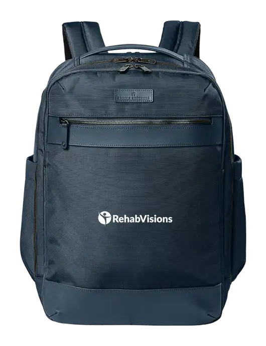 Brooks Brothers Oxford Dark Navy Backpack w/RehabVisions POST Logo