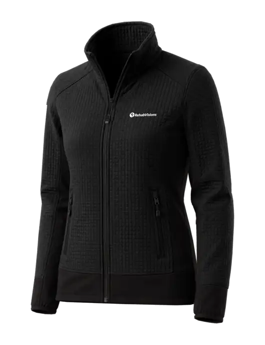 OGIO Womens Black Trax Jacket
 w/RehabVisions POST Logo