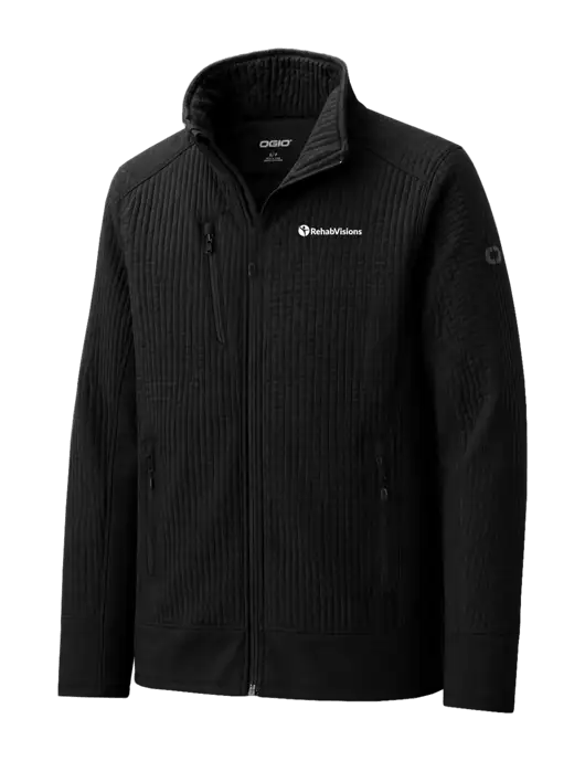 OGIO Black Trax Jacket w/RehabVisions POST Logo