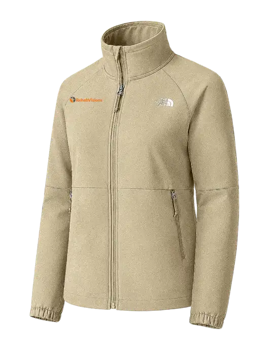 The North Face Womens Tan Barr Lake Soft Shell Jacket w/RehabVisions POST Logo